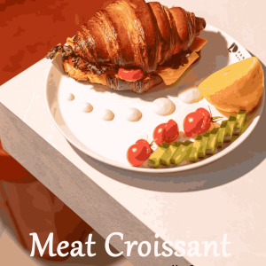 Meat croissant