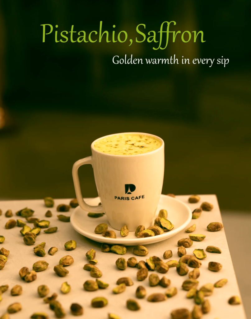 Saffron Pistachio Latte