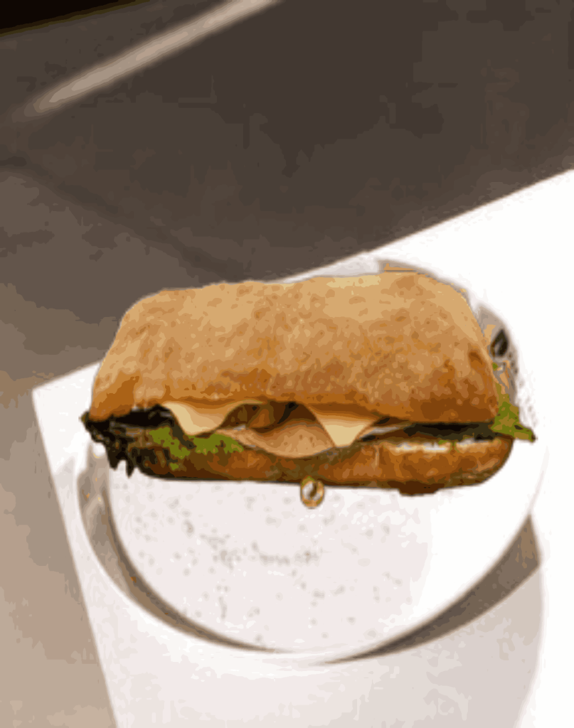 چاپاتا ژامبون و زیتون